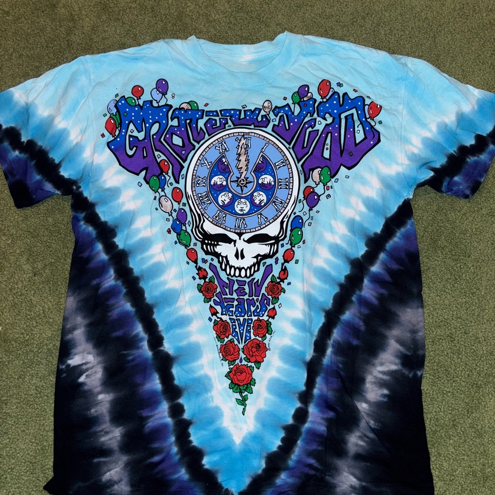 Liquid Blue Light Blue T-Shirt Grateful Dead size L